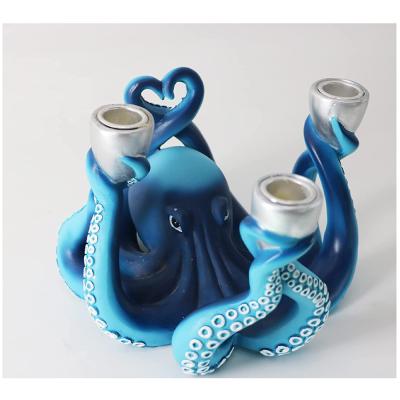 Wholesale Custom Octopus Shape Resin Candle Stick Holder picture 3