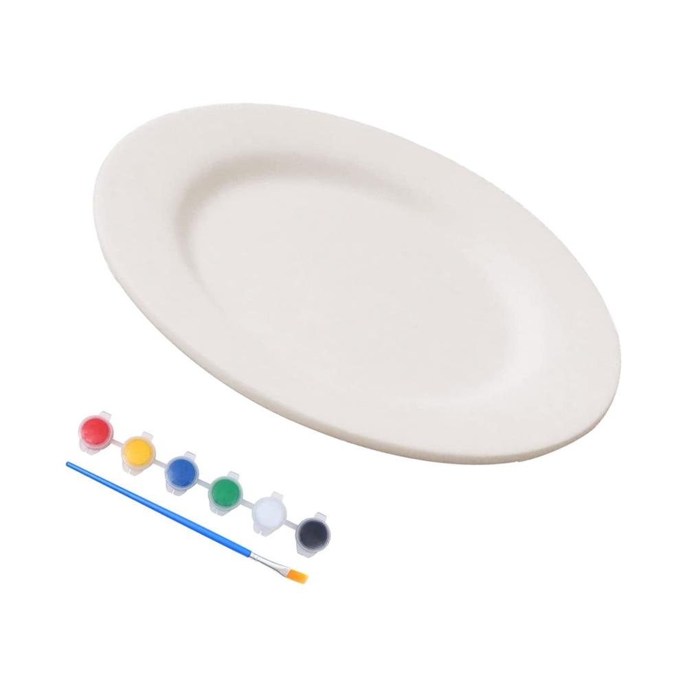 Ceramic Bisque Pottery Craft DIY Plate For Kid