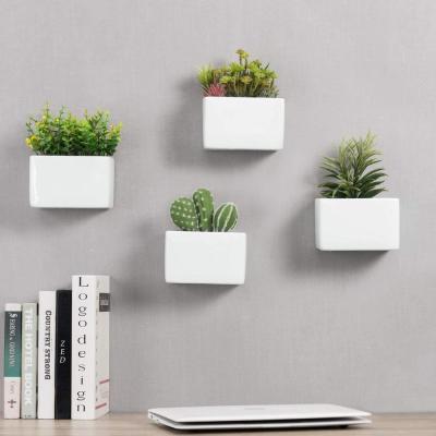 ceramic wall hanging flower planters box plant pot picture 2