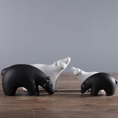 modern ceramic polar bear figurines statue picture 4