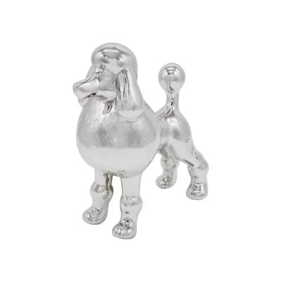 white vintage ceramic poodle dog figurine statue picture 4