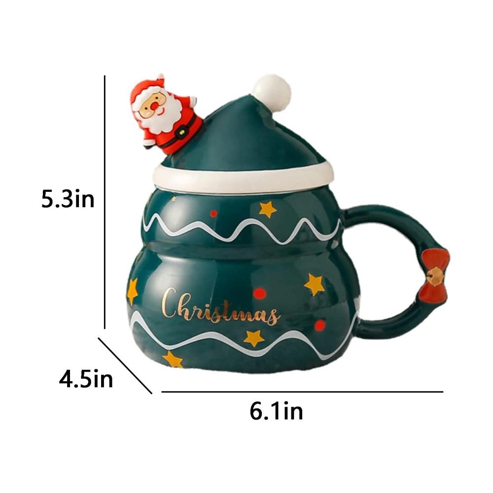 16 oz Ceramic Christmas Tree Coffee Mug picture 2