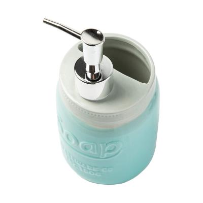 Liquid Soap Dispenser mason jar bathroom accessories set picture 2