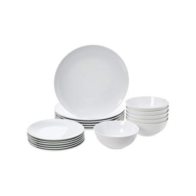 White Porcelain Ceramic Plate And Bowl Set picture 4