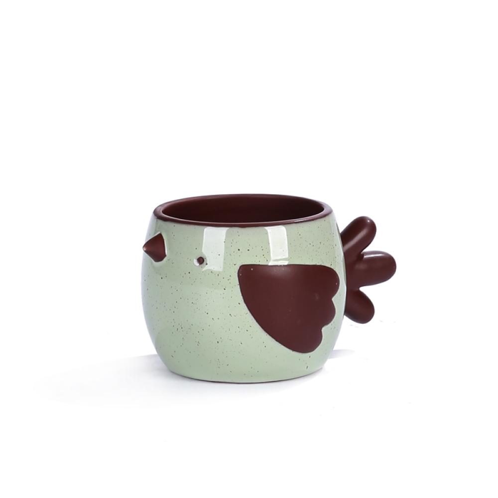 2023 spring Ceramic Chicken Flower Plant Pot picture 2