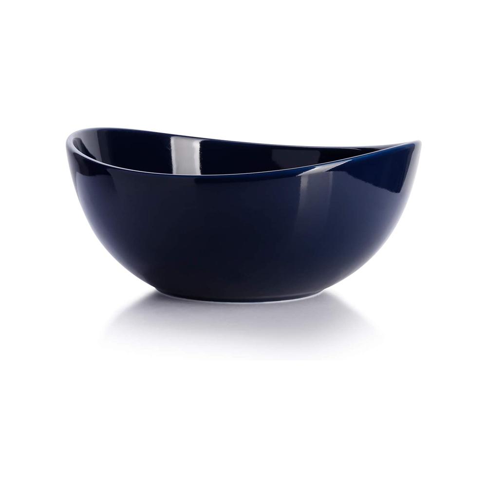 Red Blue Porcelain heath Cereal Salad Popcorn Bowl picture 3