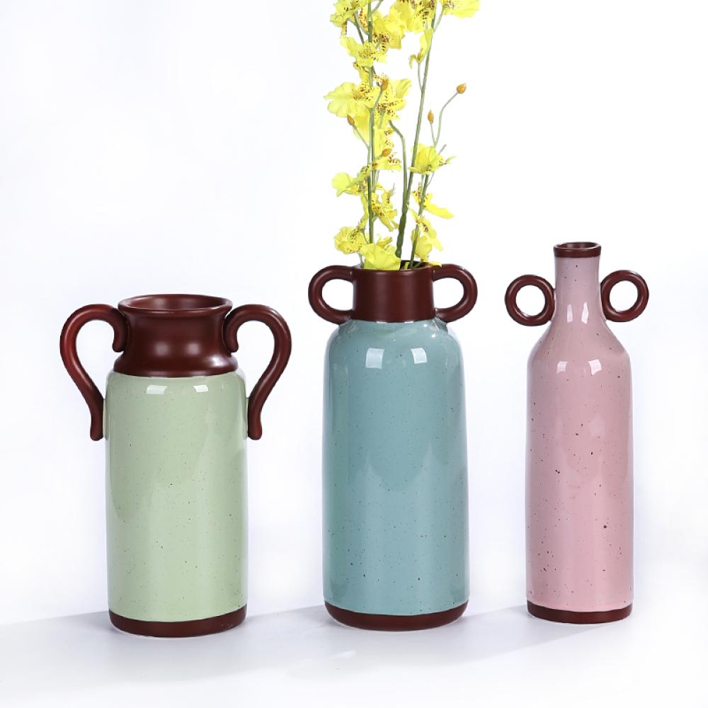 2023 Spring Ceramic Flower Vase Set Of 3