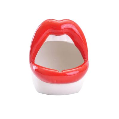 New Factory Custom ceramic lip vase thumbnail