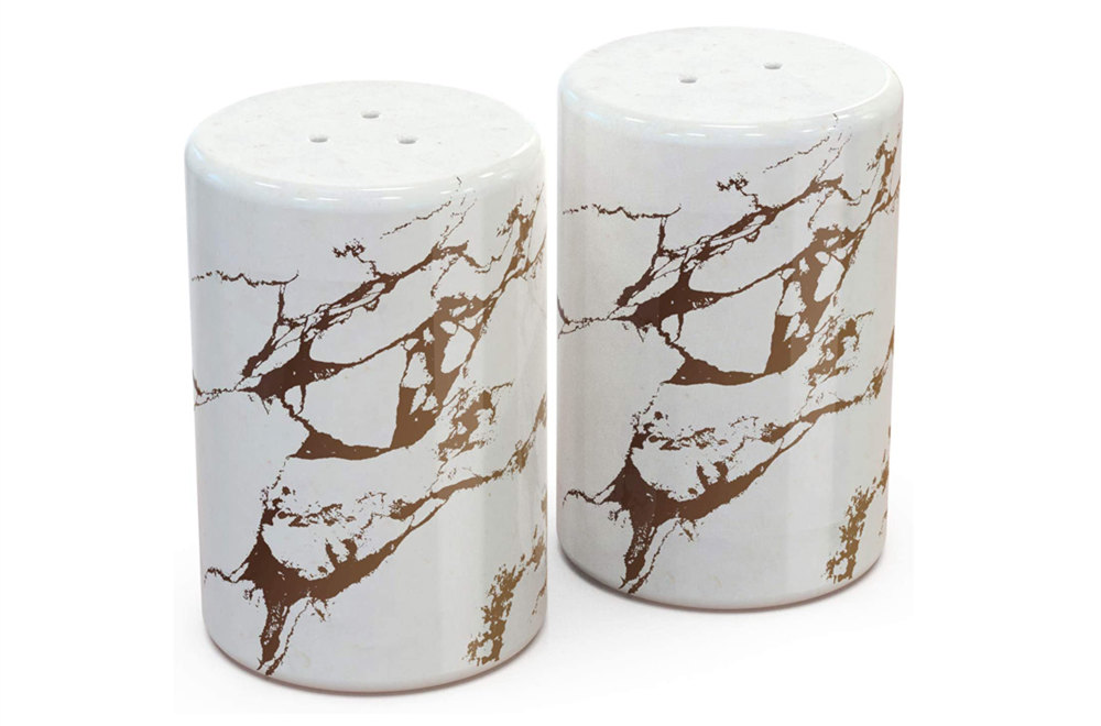 Classic Marble Salt and Pepper Shakers