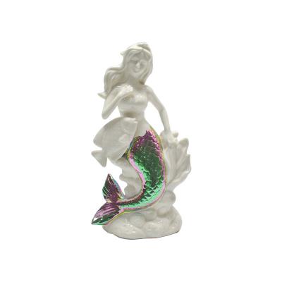 Ceramic Mermaid Figurine Statue thumbnail