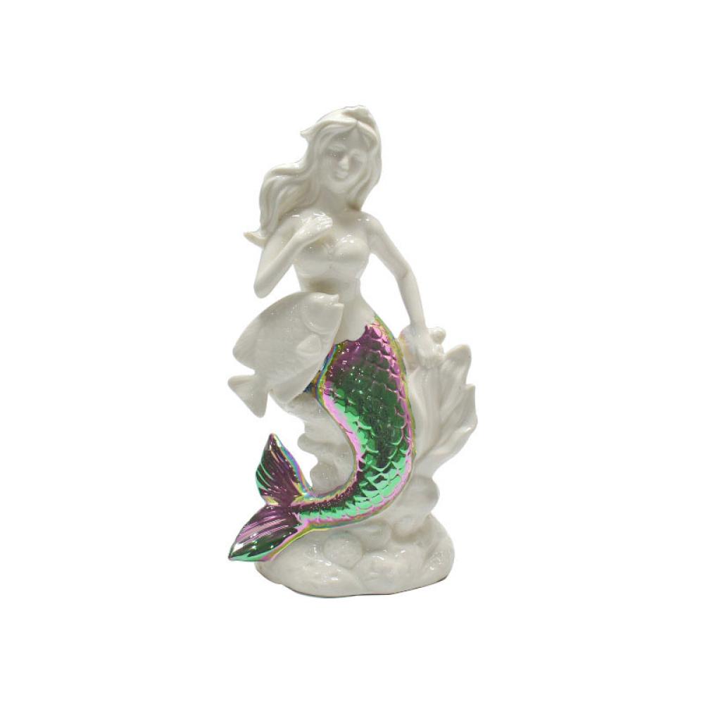 Ceramic Mermaid Figurine Statue