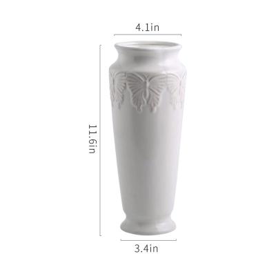 3d  ceramic flower butterfly shaped vase picture 4
