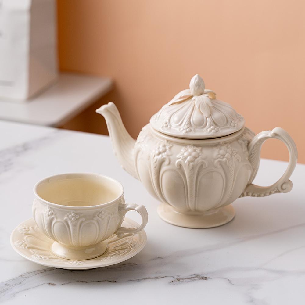 ceramic porcelain gift tea coffee cup pot set picture 3