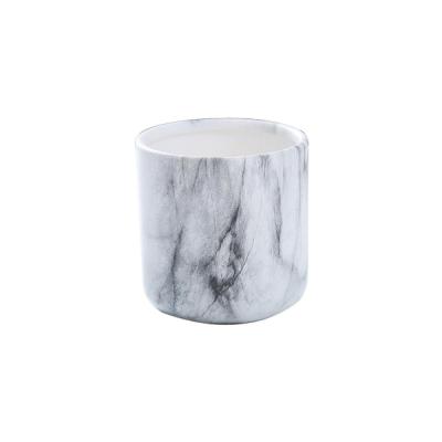 white decorative wedding marble ceramic candle holder jar thumbnail