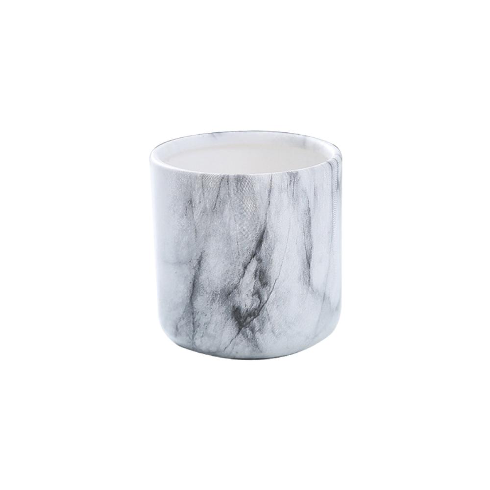 white decorative wedding marble ceramic candle holder jar picture 1