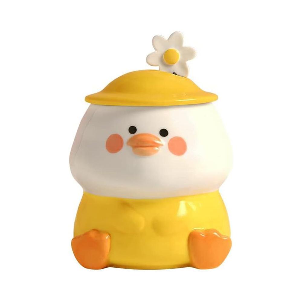 Kawaii Ceramic Yellow 3D Duck Mug