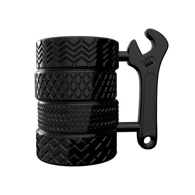 Car novelty Tire Ceramic Coffee Gift Tea Mug picture 1