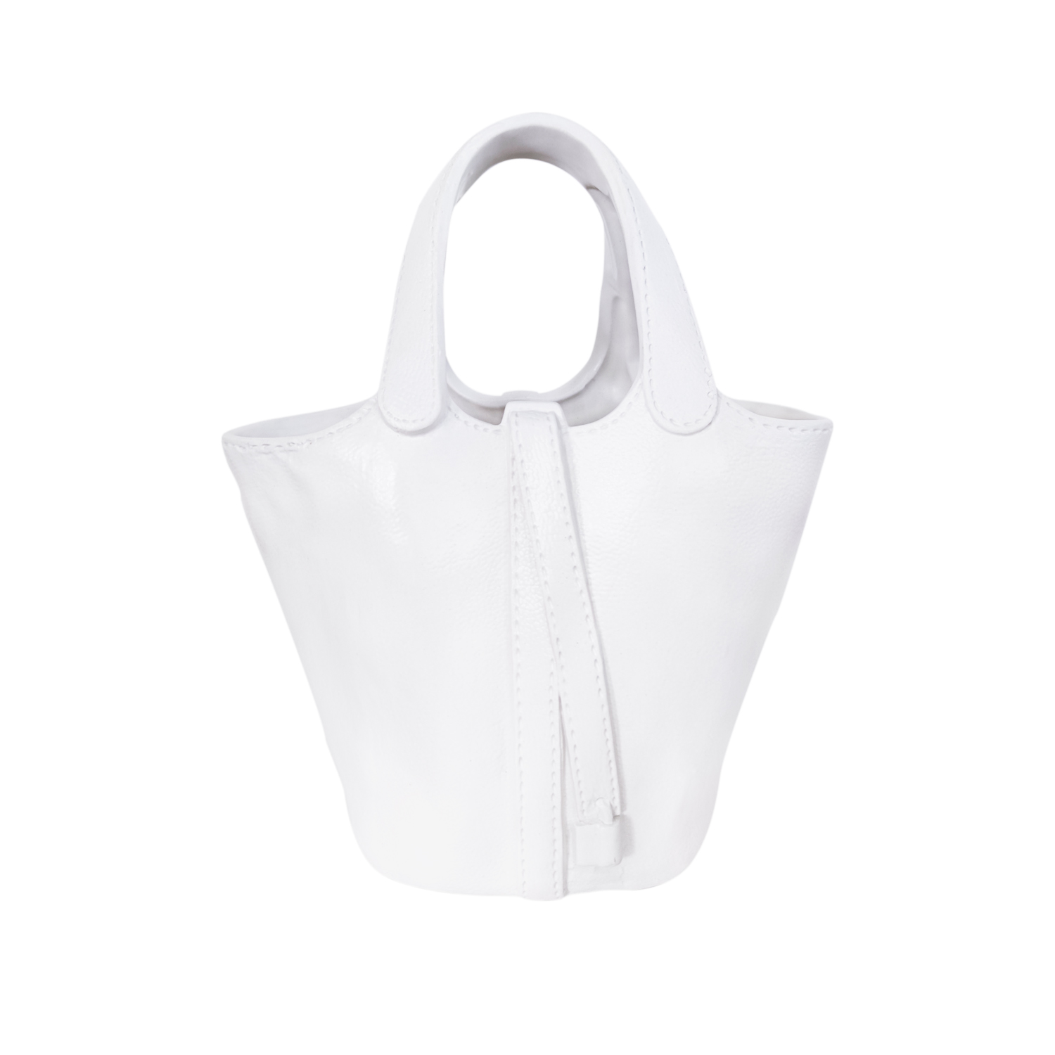 White Luxury Bag Handbag Shaped Porcelain Ceramic Flower Vase For Home Decor Wedding