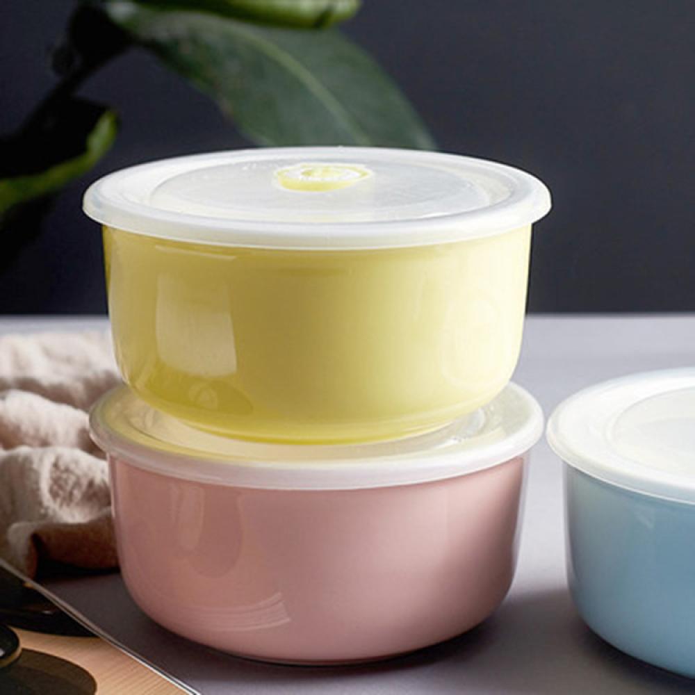 Safe porcelain ceramic serving dish bowl with lid picture 4