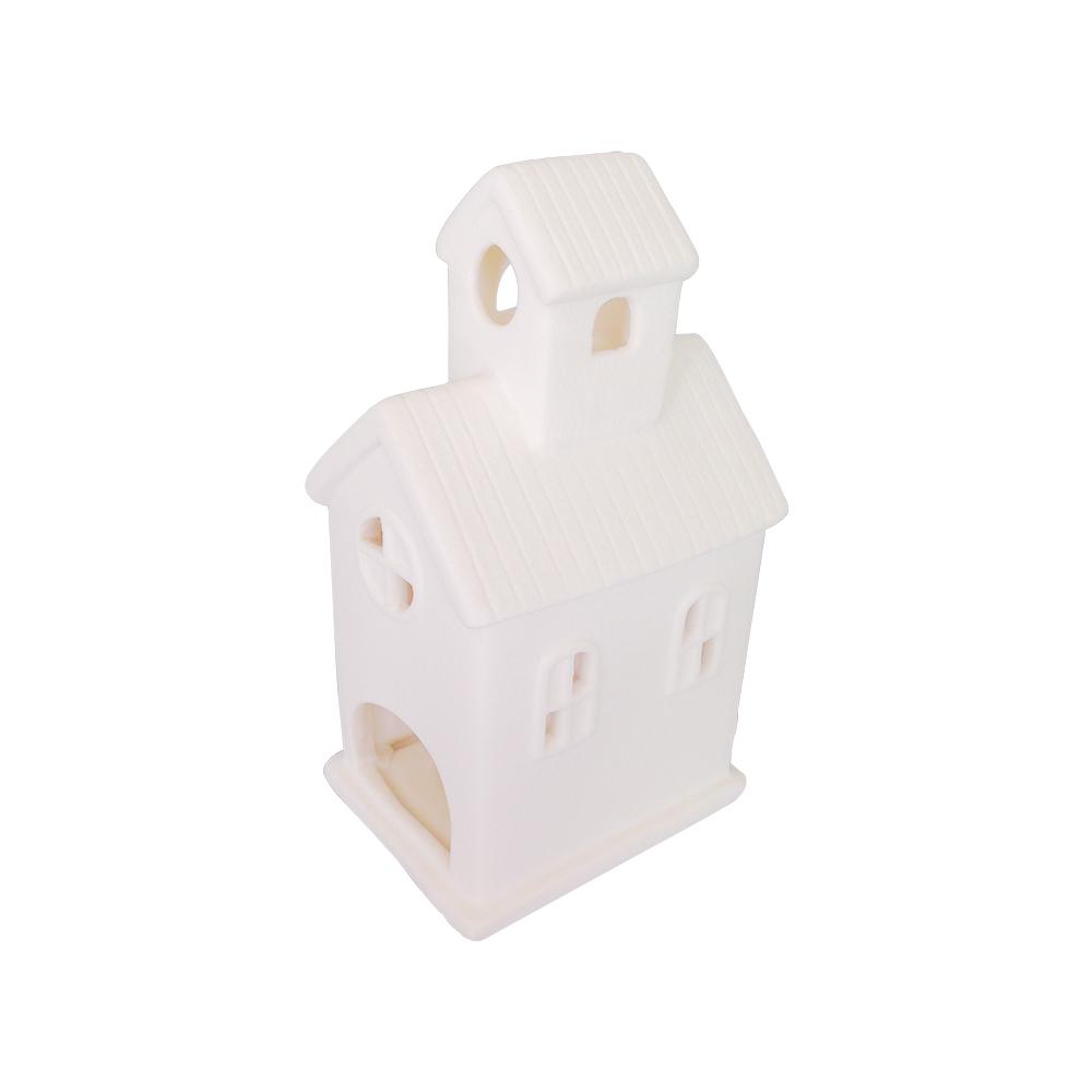 lighthouse farmhouse ceramic house shaped tealight candle holder picture 1