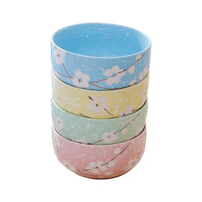 Small Ceramic Japanese Pottery Sakura Rice Bowl thumbnail