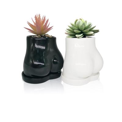 Body bum shaped Succulent Planter Flower Ceramic Pot thumbnail