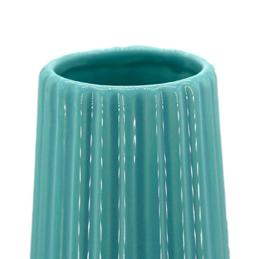 blue ceramic turquoise flower vase picture 2