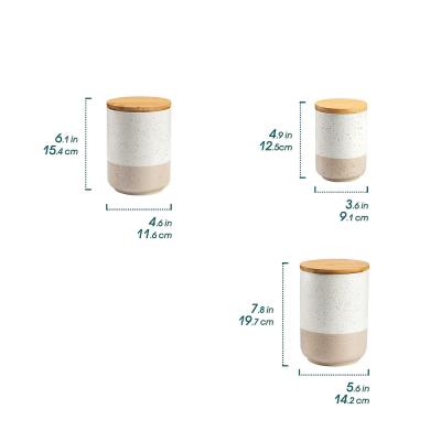 coffee tea canister set with Airtight Wood Lid picture 2