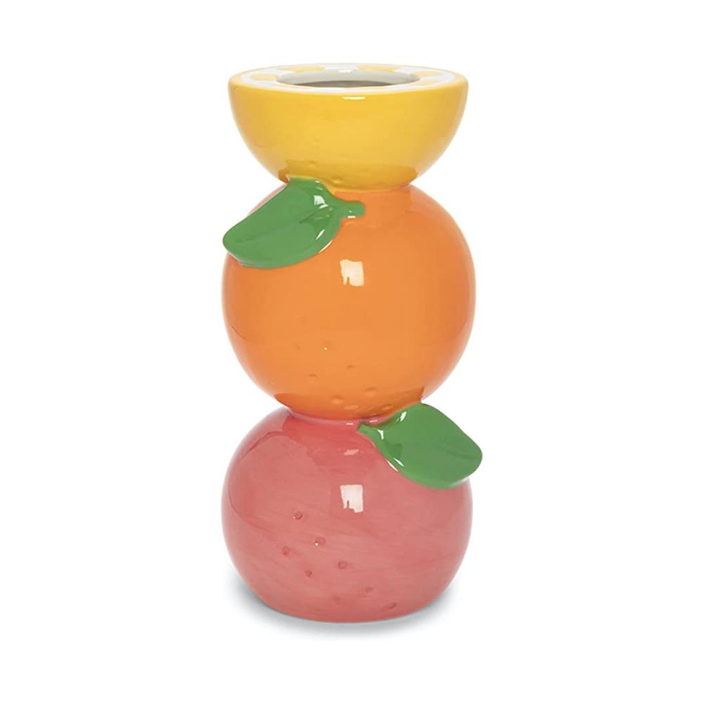 design bulk lemon fruit shaped ceramic flower vase picture 1