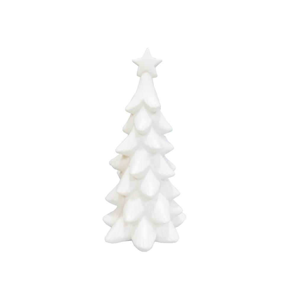 Small Xmas Light Up Pottery Christmas Tree