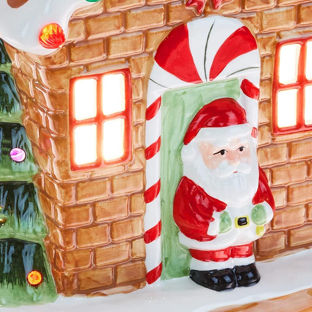 wholesale mini nativity Ceramic Christmas Nostalgic Gingerbread House picture 3