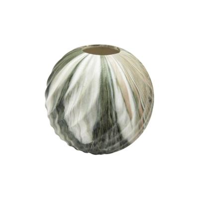 effect ceramic colored green marble artificial flower vase picture 1