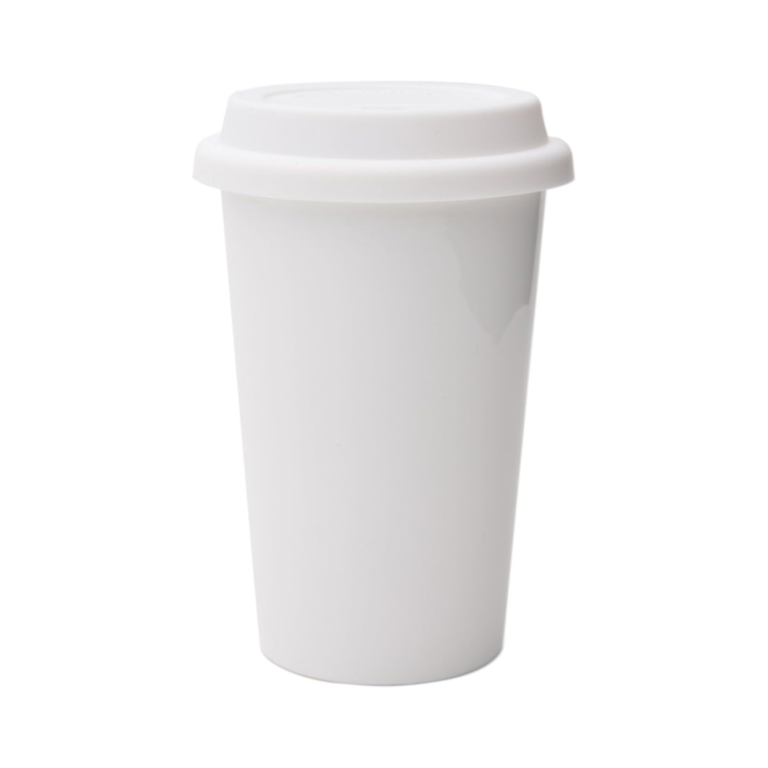 Custom Ceramic Double Wall Cups Coffee Mug With Lid