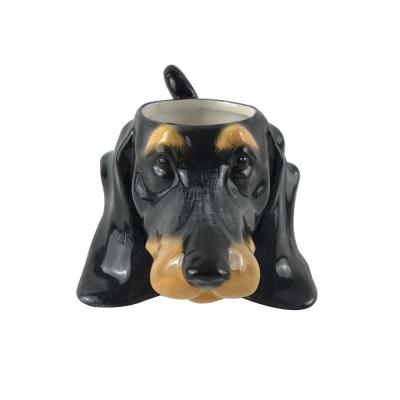 15 oz ceramic animal dachshund mug thumbnail