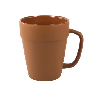 terracotta clay craft tea coffee cup mug picture 2