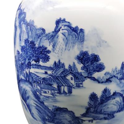 blue and white large porcelain ginger jar vase picture 4