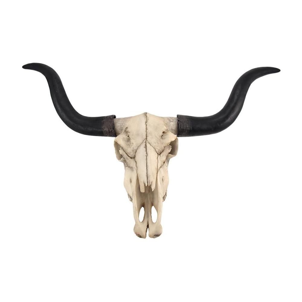 Texas Longhorn Steer Cattle Cow Skull Resin art interior farmhouse Wall Mounted Hanging home decor for living room wall