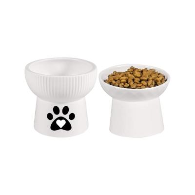 dog cat dish water food feeding bowl stand picture 1