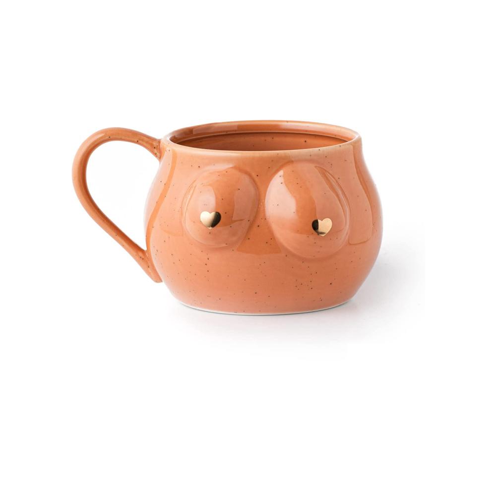 Female Breast Boob Titty Form Ceramic Coffee Mug