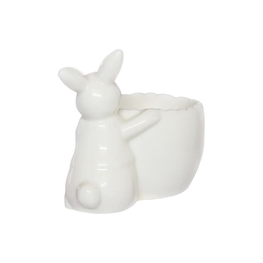 ceramic vintage easter bunny egg cups holder picture 2