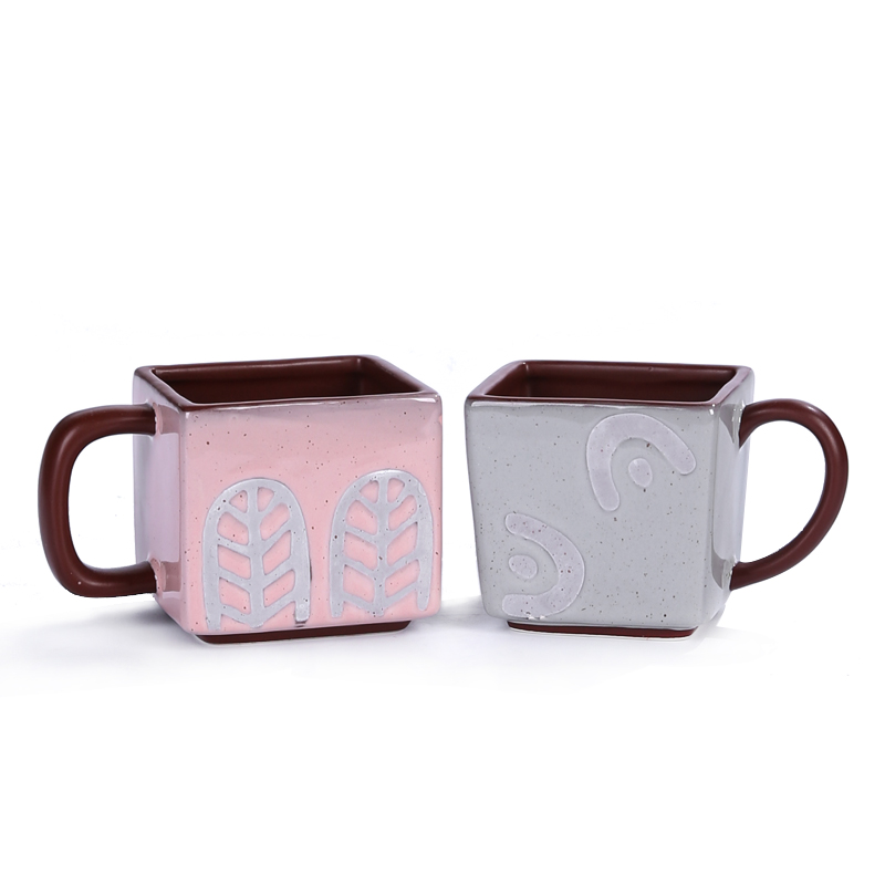 Square Cube Ceramic Coffee Mug