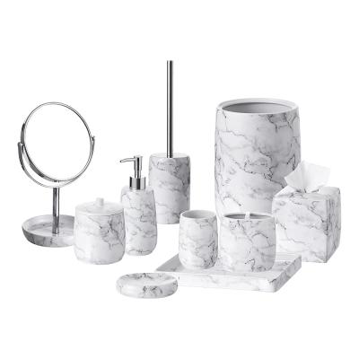 Ceramic Bathroom Accessories Toilet Bowl Brush Holder Set picture 3