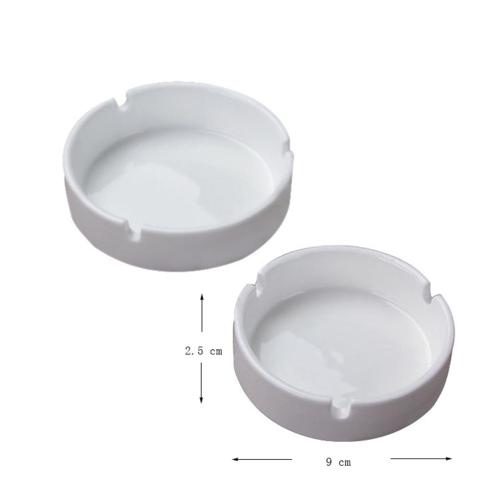 custom white Modern ceramic smoking ashtray picture 2