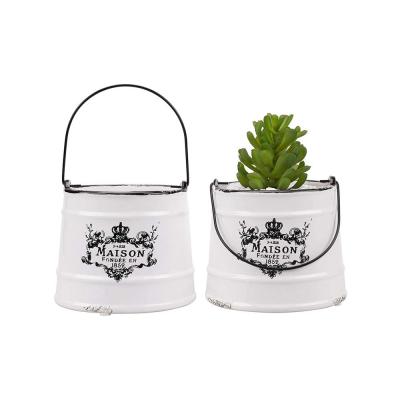 custom garden ceramic planters flower plant bucket thumbnail