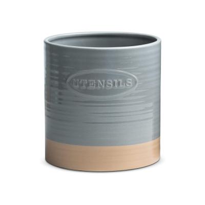 White Ceramic Kitchen Utensil Jar Holder picture 1