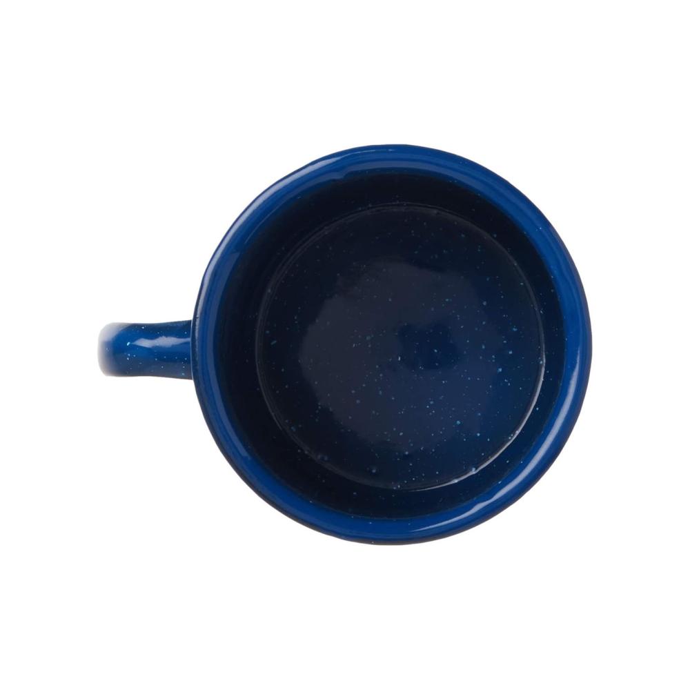 blue camping speckle dot ceramic bottle coffee mug picture 3
