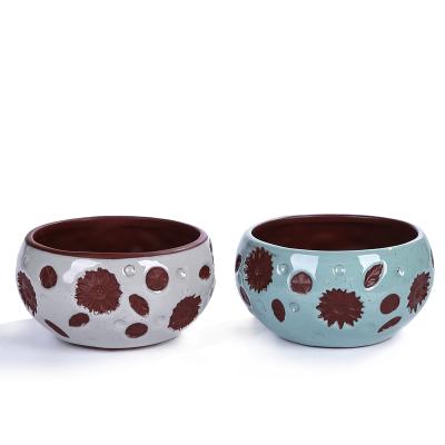 spring Ceramic ball shaped planter Flower Plant Pot picture 1