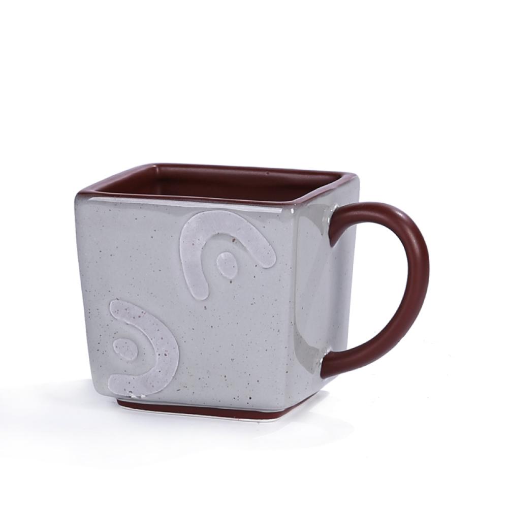 2023 spring Rectangle Square Cube Ceramic Coffee Mug picture 2