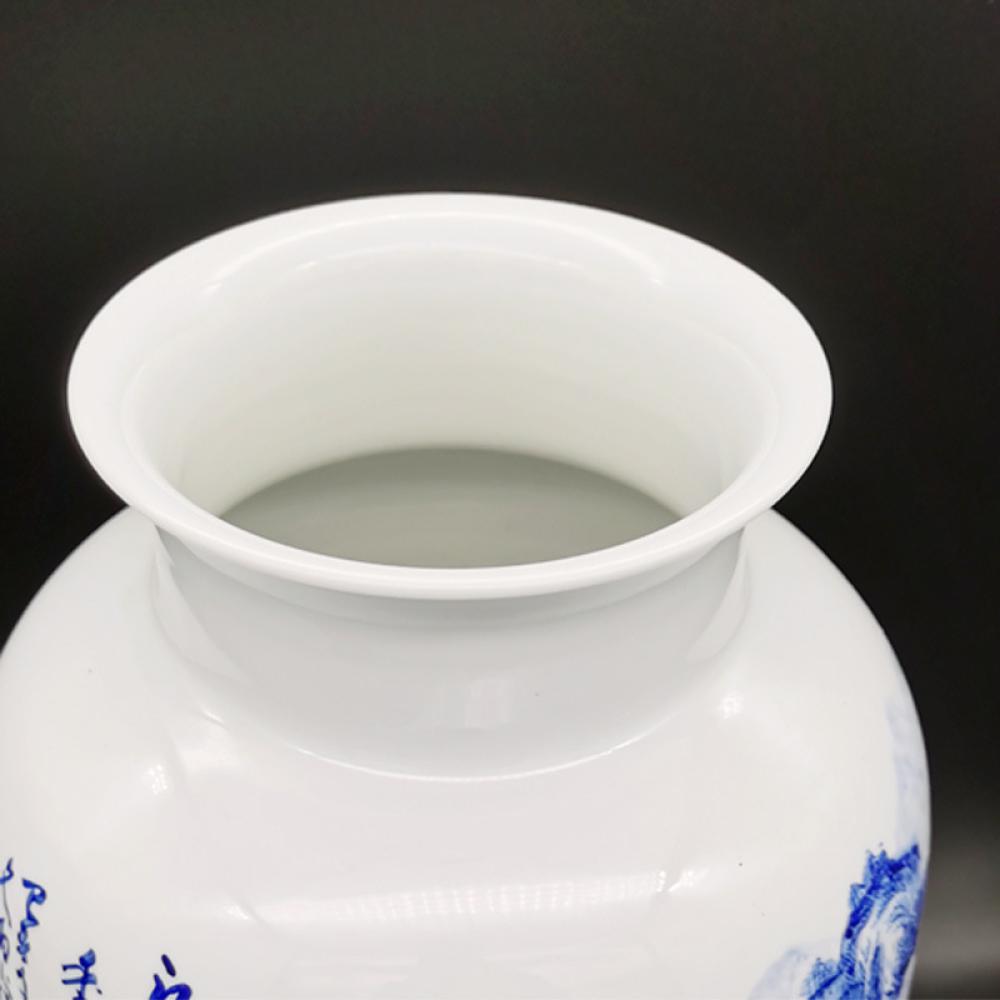 blue and white large porcelain ginger jar vase picture 2