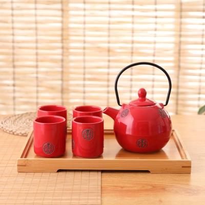 japanese style ceramic porcelain tea cup pot set picture 4